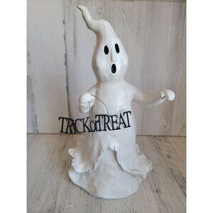 Kirkland rustic trick or treat AS IS ghost Halloween figure Xmas Decor